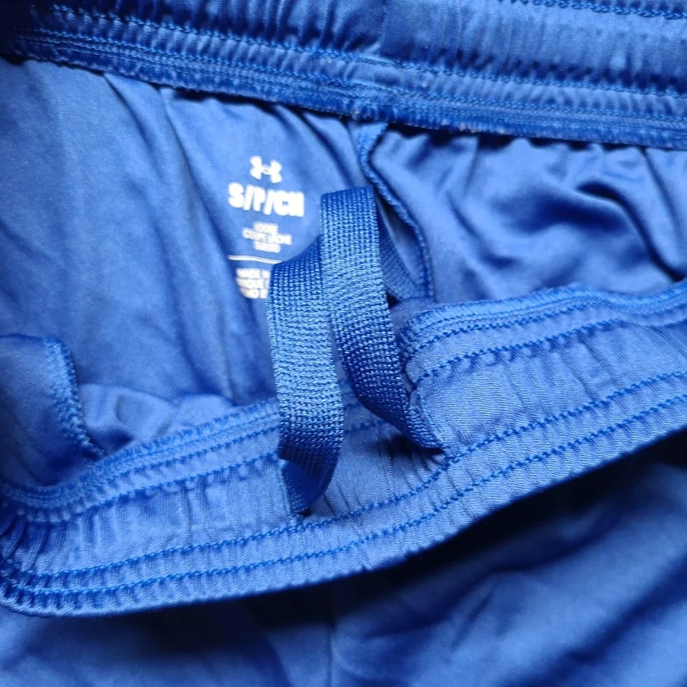 Under Armour Mens Royal Blue Loose Fit Athletic Gym Shorts Small S/P/CH
